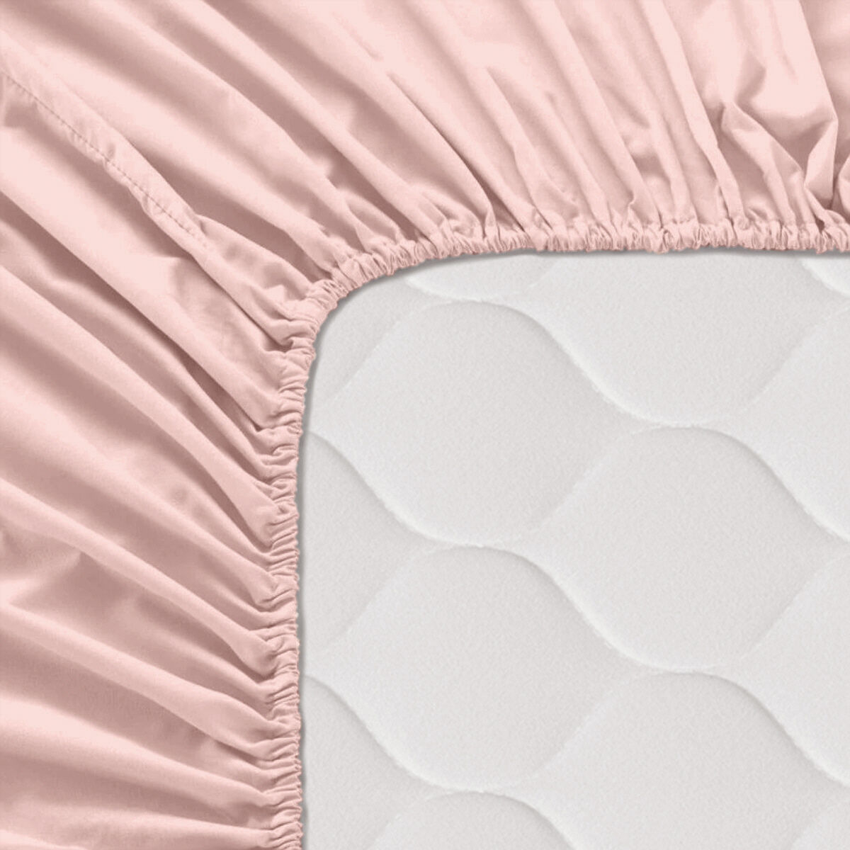 Bunntrekk HappyFriday BASIC Lyse Rosa 140 x 200 x 32 cm 